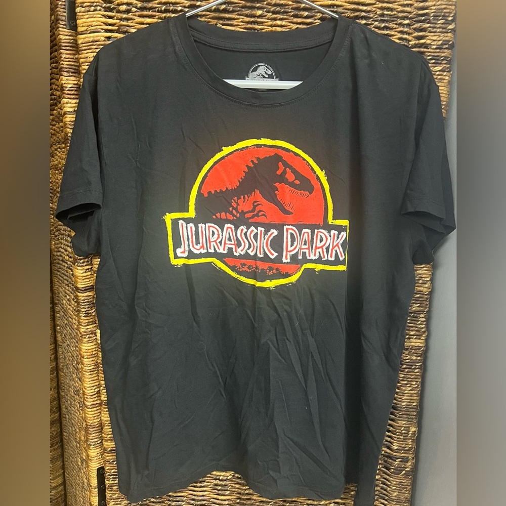 Jurassic Park- Black Shirt- Size: 2XL, Womens, Pre- Owned